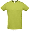 Camiseta Deportiva Unisex Sprint Sols - Color Verde Manzana